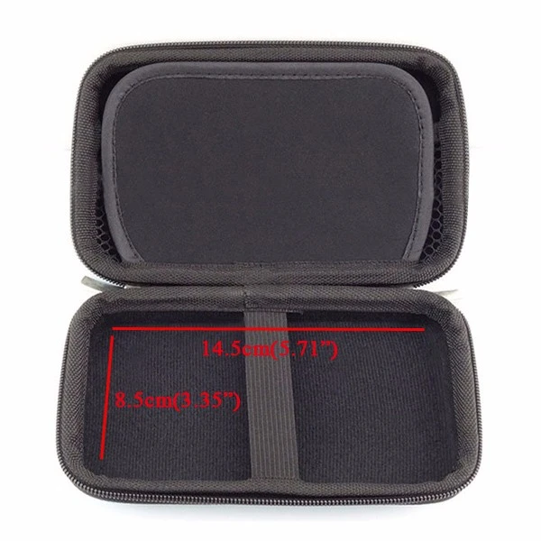  USB Flash Drive Earphone Digital Gadget Pouch Travel Silver Storage Bag 