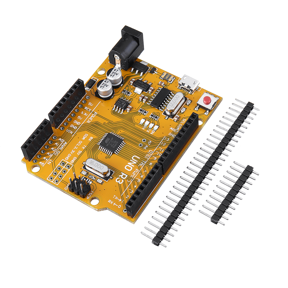 

5pcs ATmega328P UNO R3 Development Board Improved Version Enhanced SCM Yellow Module For Arduino