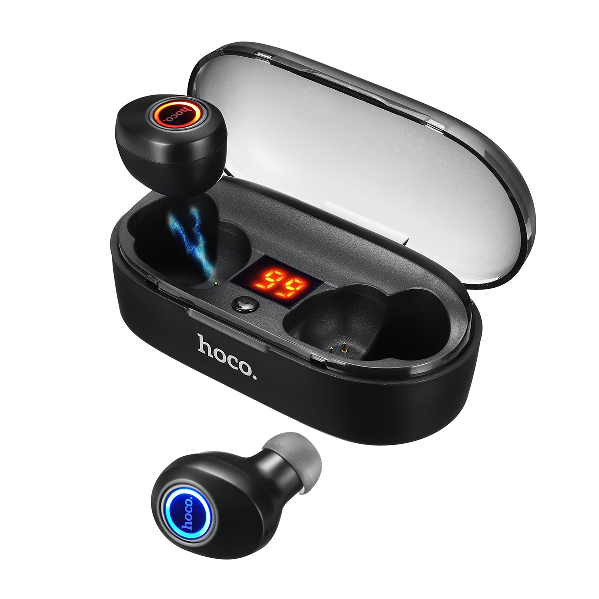 

[bluetooth 5.0] HOCO TWS HiFi Wireless Earbuds LED Display Bass Stereo CVC6.0 Noise Cancelling Sport Bilateral Calls Earphone Headphones