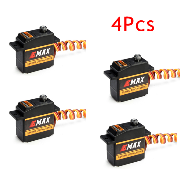 

4Pcs EMAX ES09MD Digital Swash Servo For 450 Helicopter With Metal Gear