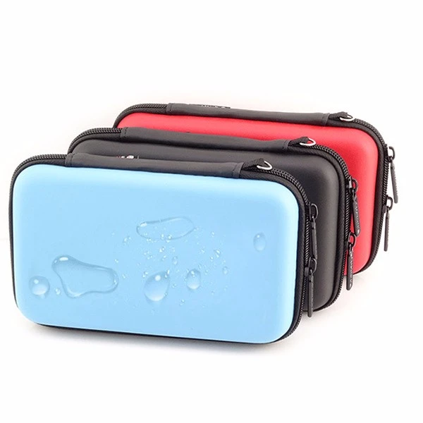 External Battery USB Flash Drive Earphone Digital Gadget Pouch Travel Silver Storage Bag