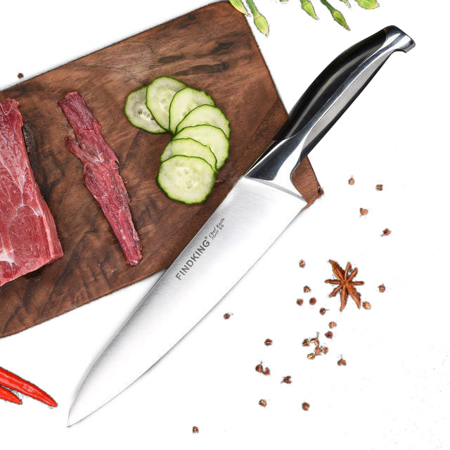 

FINDKING Нержавеющая сталь Нож Качество 8 дюймов Замороженные Мясо Cutter Шеф-повар Нож Кухонный нож Набор
