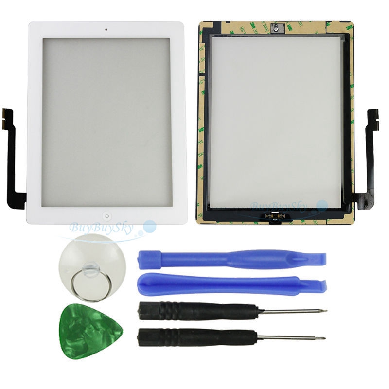 

LCD Display Touch Screen With Home Button & Repair Tools For iPad 4