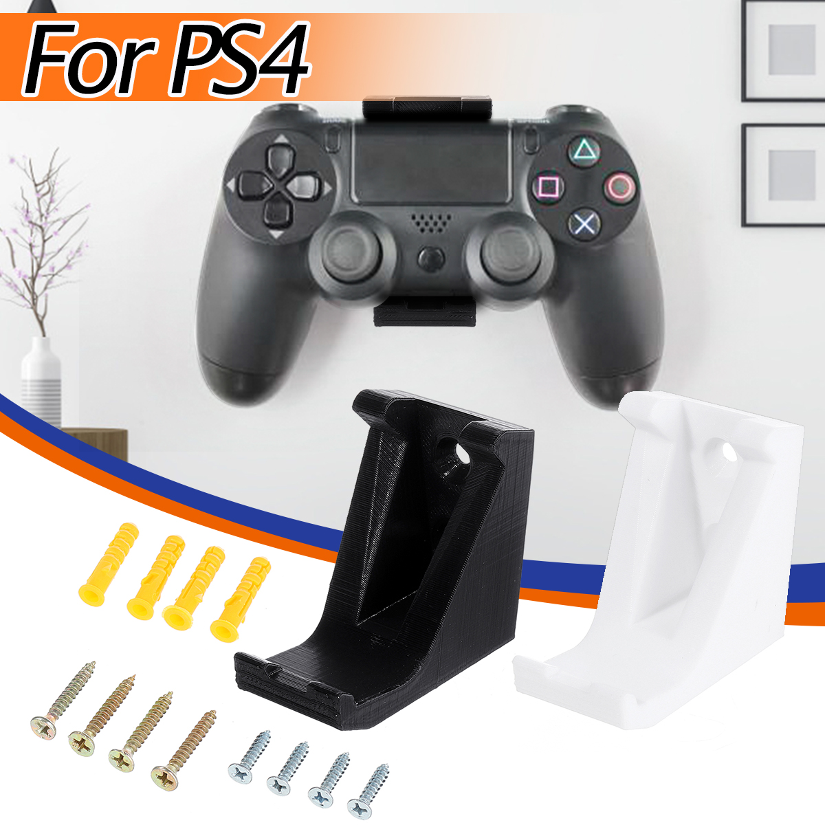 Wall Holder Dock Gamepad Stand Screws for Playstation 4 PS4 Game Controller 37