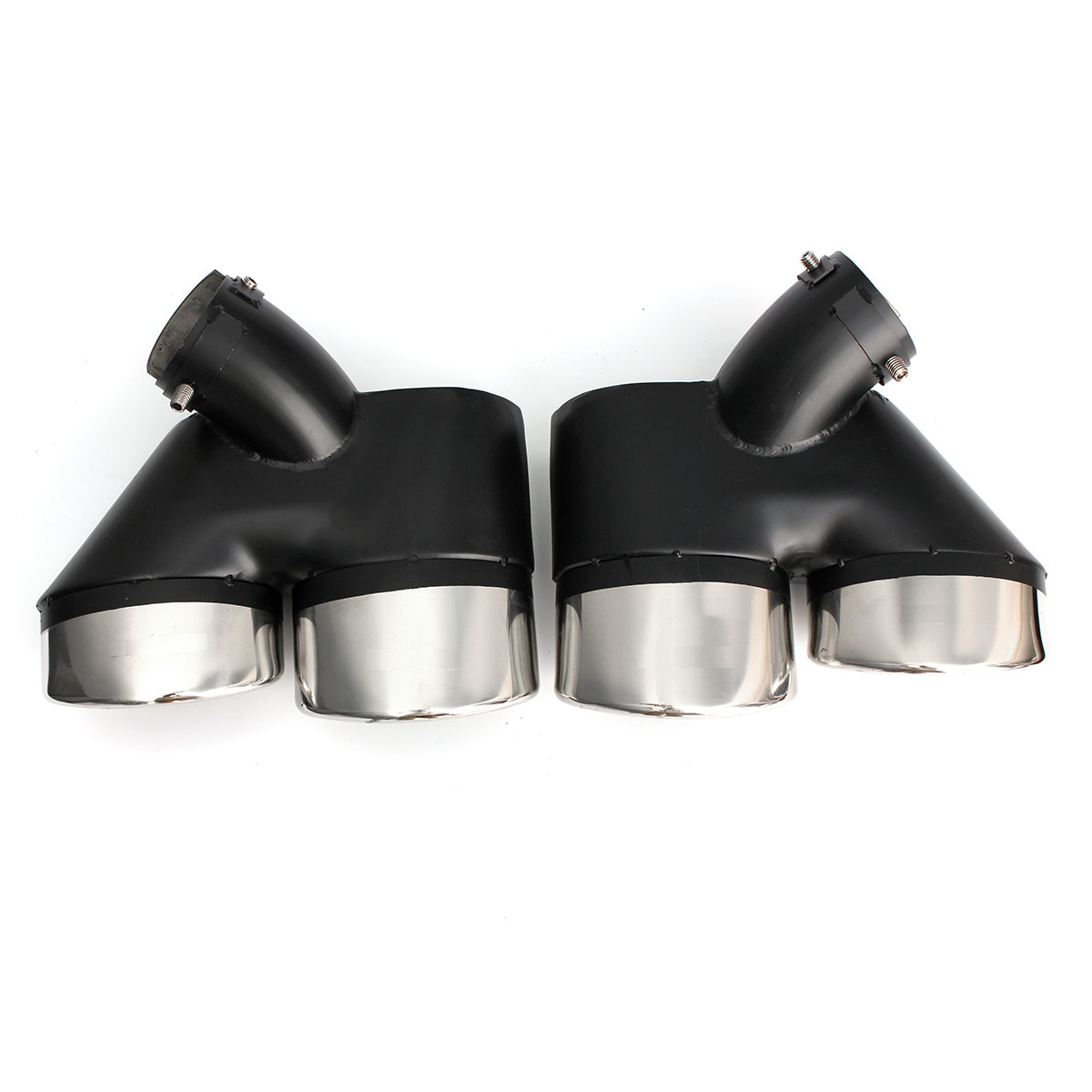 1 Pair W211 Exhaust Pipe Dual Tip for Mercedes-Benz
