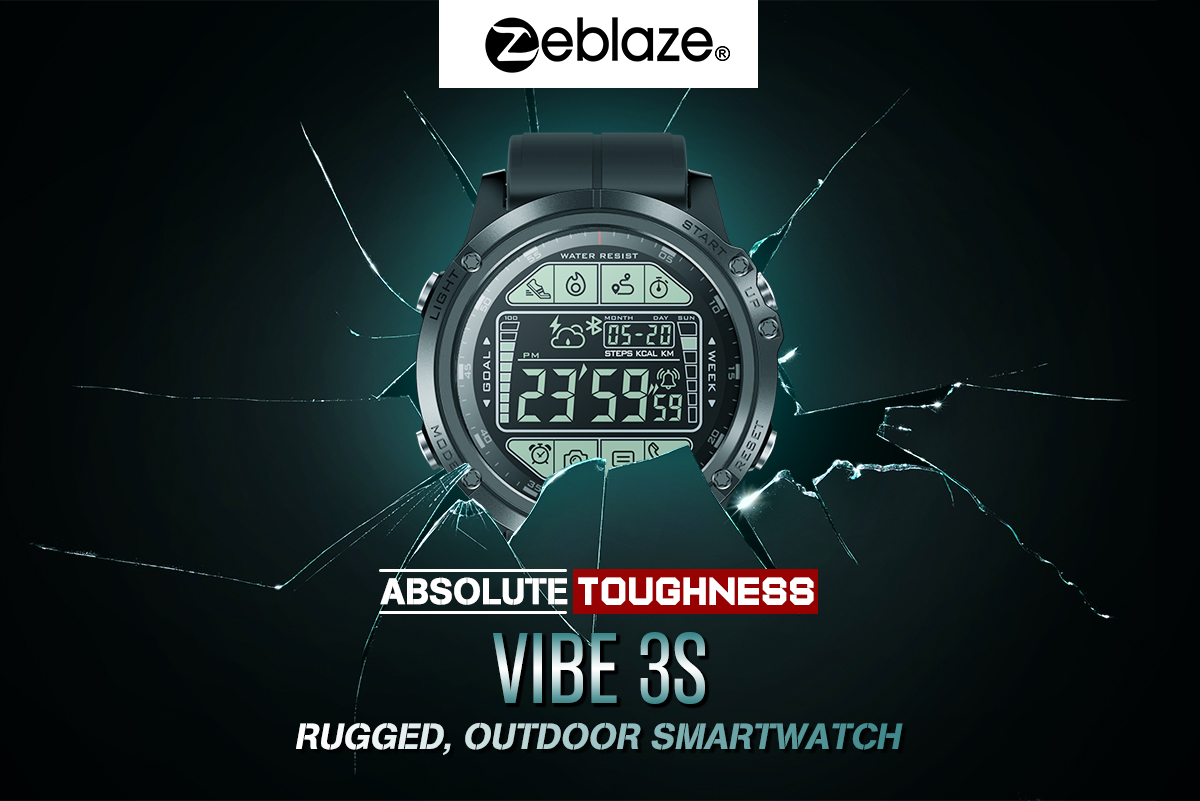 Zeblaze VIBE 3S Absolute Toughness Real-time Weather Display Goals Setting Message Reminder 1.24inch FSTN Full View Display Outdoor Sport Smart Watch 17