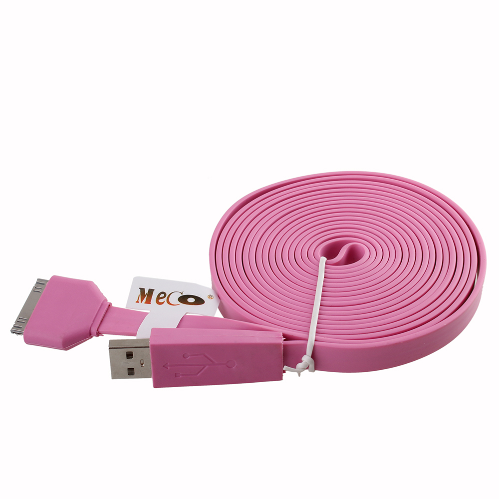 Find 3M Meter Flat Noodle USB Syncing Data Charge Cable for APPLE 1PHONE 4S 4 for Sale on Gipsybee.com with cryptocurrencies