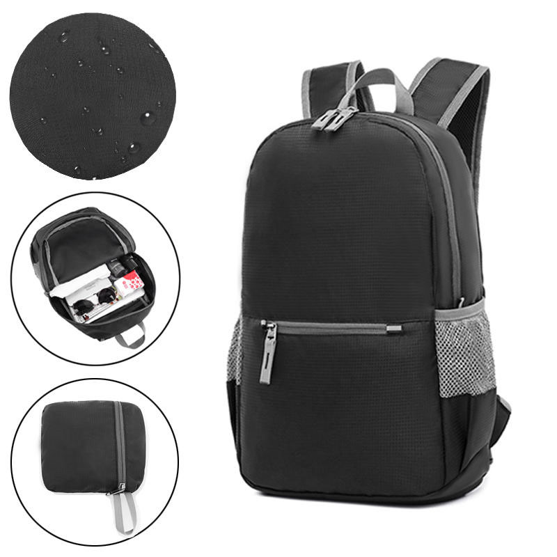 

Xmund XD-DY3 18L Рюкзак на открытом воздухе Складная сумка 200г Вес Водонепроницаемый пакет застежка-молнии для путешествий и кемпинг