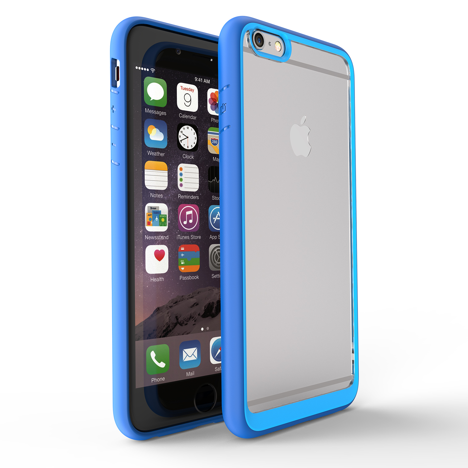 

Bakeey Прозрачный прозрачный гибридный цвет Защитный Чехол для iPhone 6/6s Анти Отпечаток пальца Анти Knock