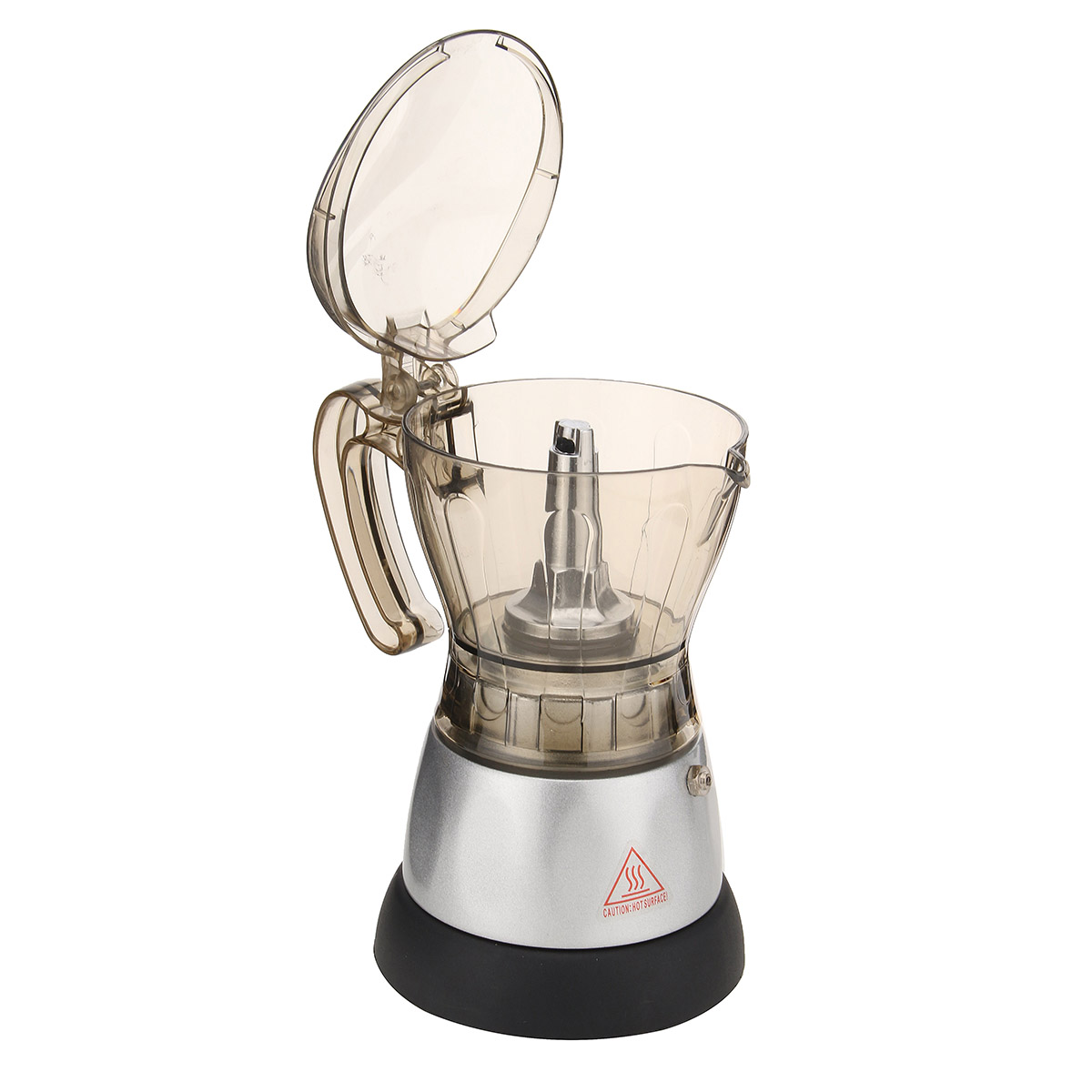 4 Cup Automatic Transparent Acrylic Coffee Maker Percolator Moka Pot Stovetop Espresso Pot Machine 8