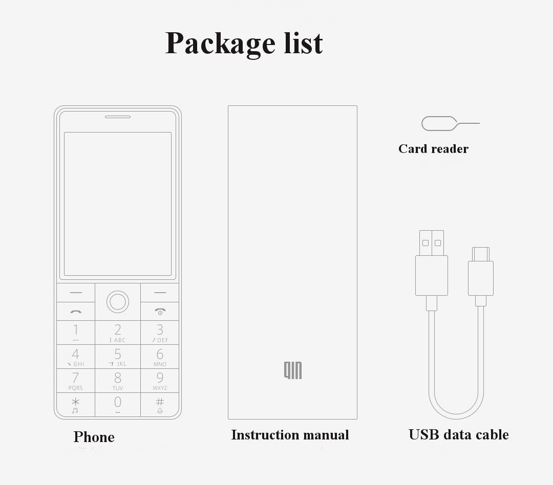 QIN 1S 4G Network Wifi 1480mAH BT 4.2 Voice Infrared Remote Control Dual SIM Card Feature Phone from Xiaomi youpin 11