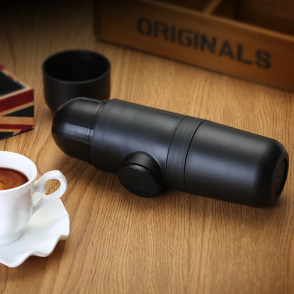 Mini Portable Espresso Machine Bar Hand Press Pump Americano Coffee Maker Cup Coffee Capsule Cup 6