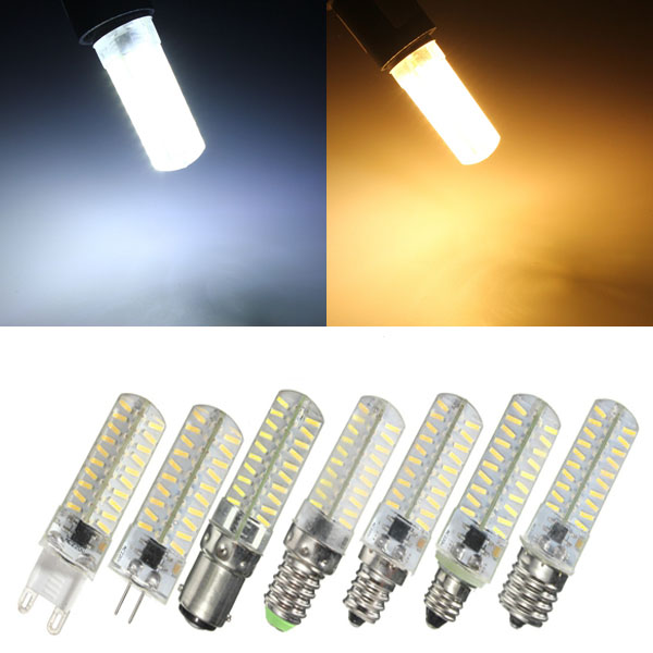 

G4/G9/E11/E12/E14/E17/BA15D Dimmable LED Bulb 4W 80 SMD 4014 Corn Light Lamp AC 220V