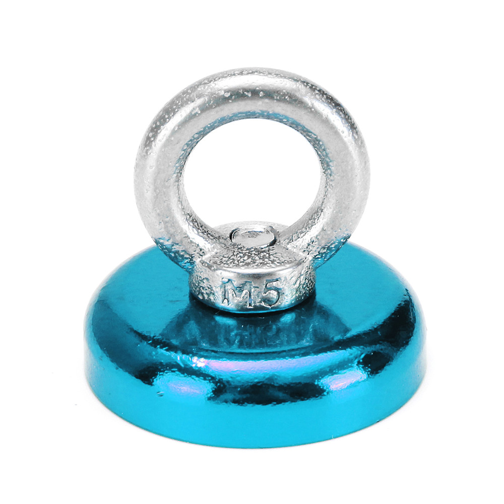 

Effetool Blue 34KG 32mm Neodymium Recovery Magnet Eyebolt Hook Magnet Metal Detector