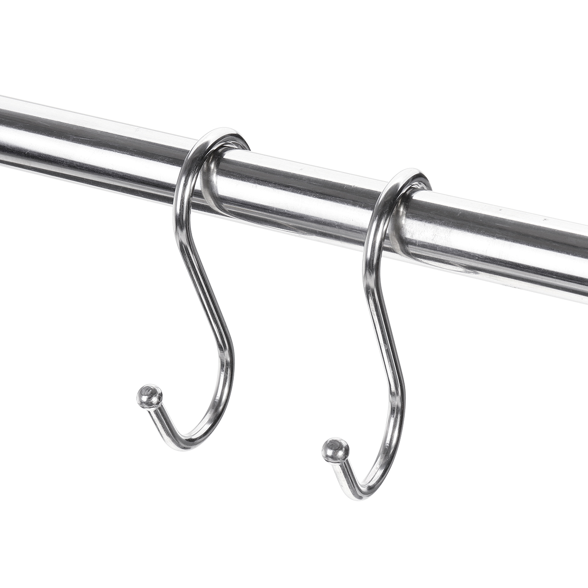 

10 Pack S Shaped Hooks Heavy Duty Stainless Steel Rack Hangers For Home Hanging Kitch