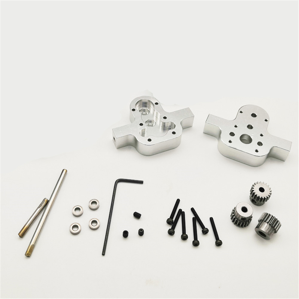 

1 Set All Metal Transfer Gear Box without Motor for WPL B16 B24 B36 C14 C24 1/16 Rc Car Parts