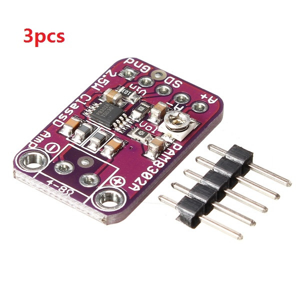 

3pcs CJMCU-832 PAM8302 2.5W Single Channel Class D Audio Power Amplifier Development Board For Arduino