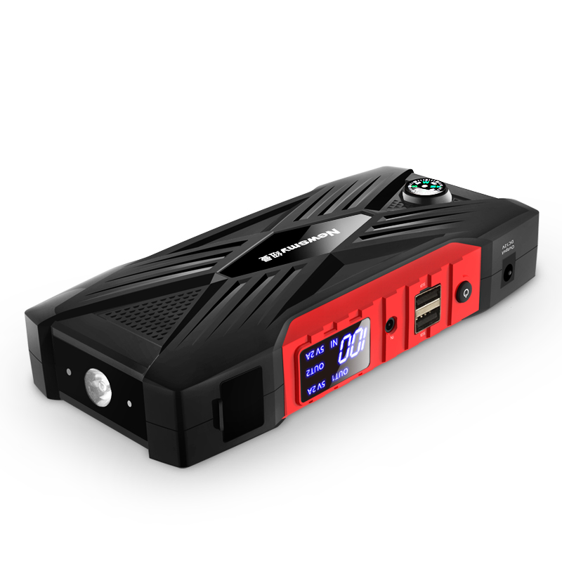 

NEWSMY Q8 Plus Portable Car Jump Starter 12V 12000mAh Emergency Battery Booster with LED FlashLight LCD Screen