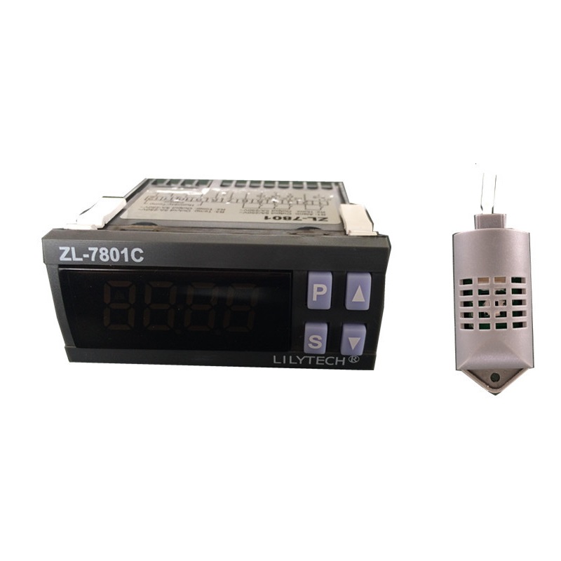 

ZL-7801C 100-240VAC Digital Thermometer Hygrometer Temperature Humidity Meter for Incubator Automatic Incubator Incubator