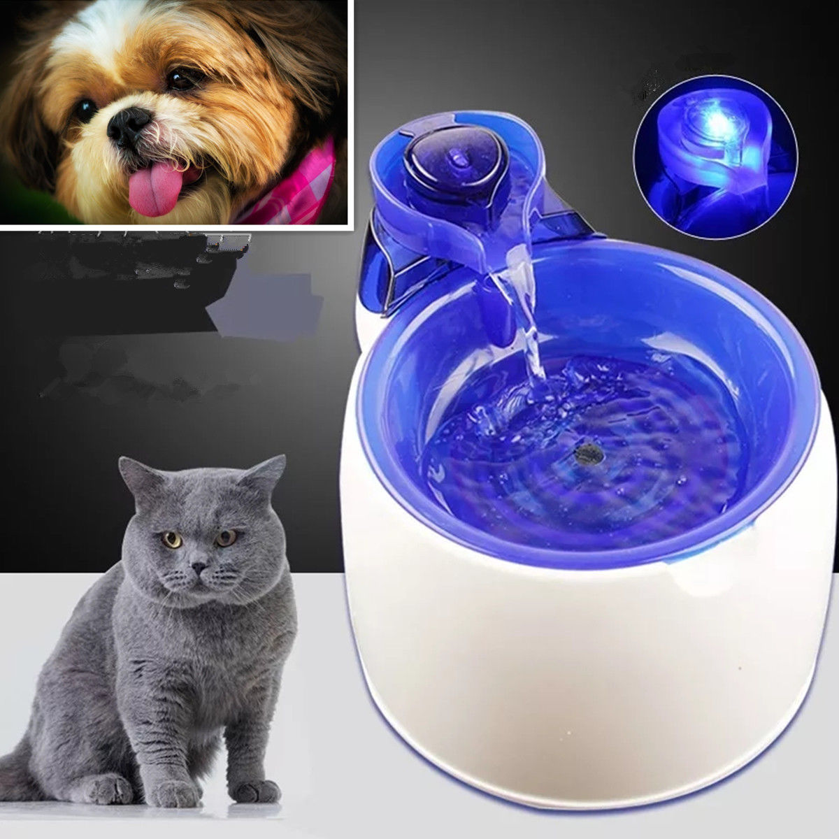

3L Electric Automatic Pet Water Fountain Dog Cat Drinking Bowl Waterfall Feeder Auto Pet Water Drinking For Cat Water Di