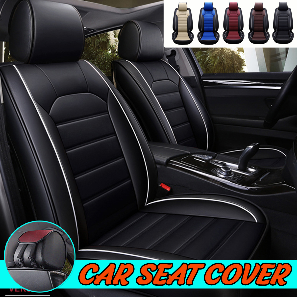 Other Seats & Seat Accessorries - 1 Pcs Universal PU Leather Car Seat