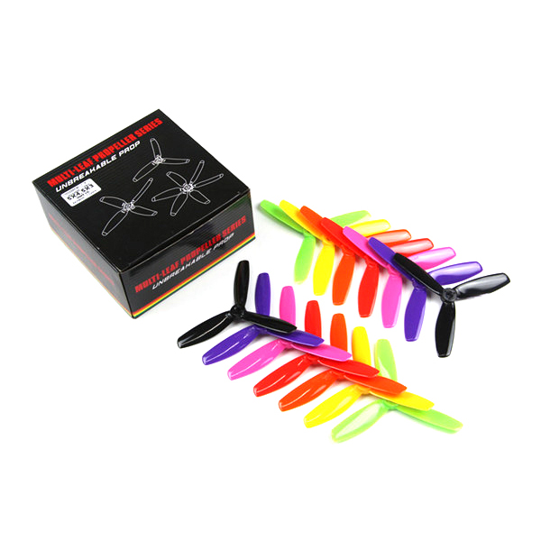

7 Pairs LDARC 5045 5x4.5 5 Inch 3-blade Rainbow Colorful Propellers CW CCW for RC Drone FPV Racing