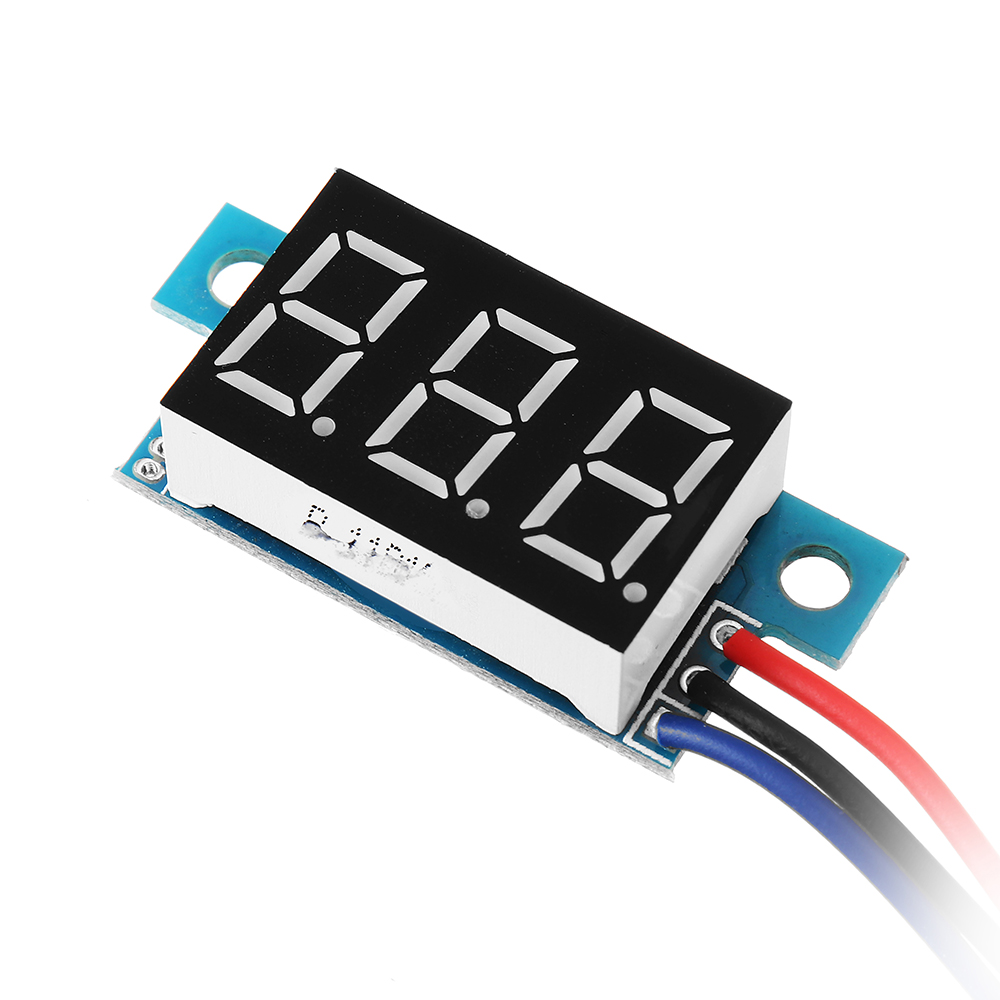 17V Blue LED Small Panel Meter Mini Lithium Battery Digital Voltmeter DC 3.3v 