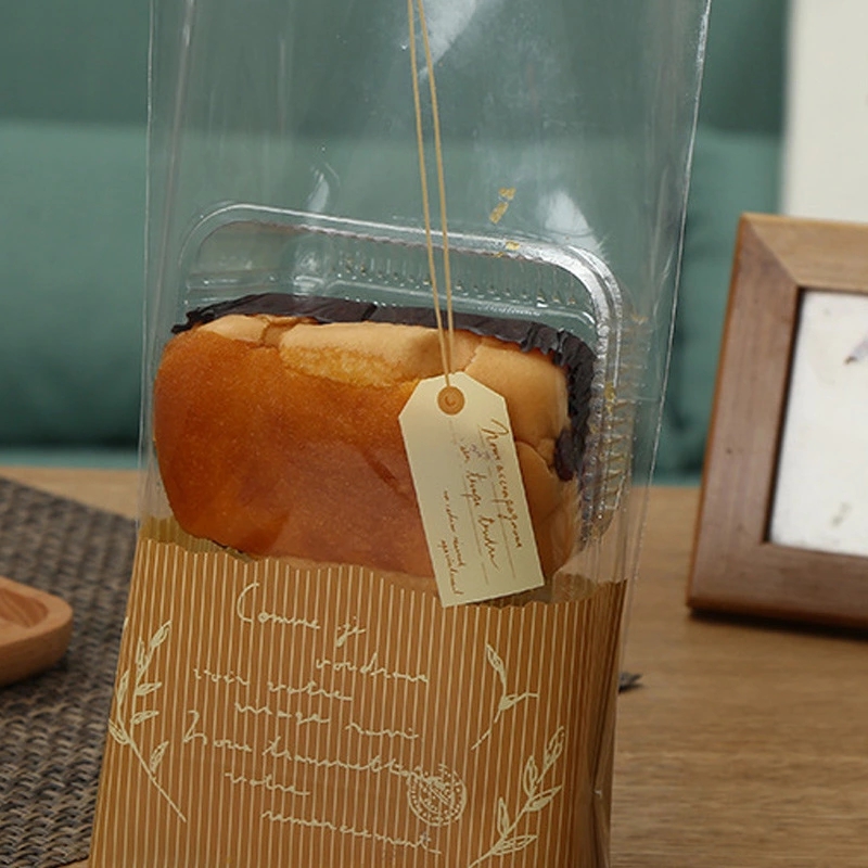 

50Pcs/1Set Transparent Fresh Tag Dessert Bag Cookies Fruit Baking Bags