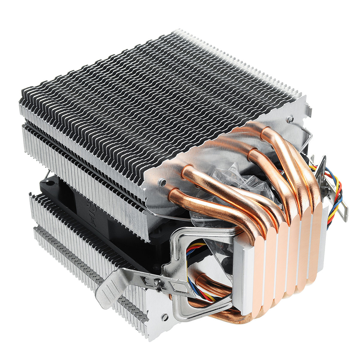 Dc12v 6 Heat Pipe Computer Cpu Fan Cooler Ultra Quiet Heat Sink For Lag1156 1155 1150 775