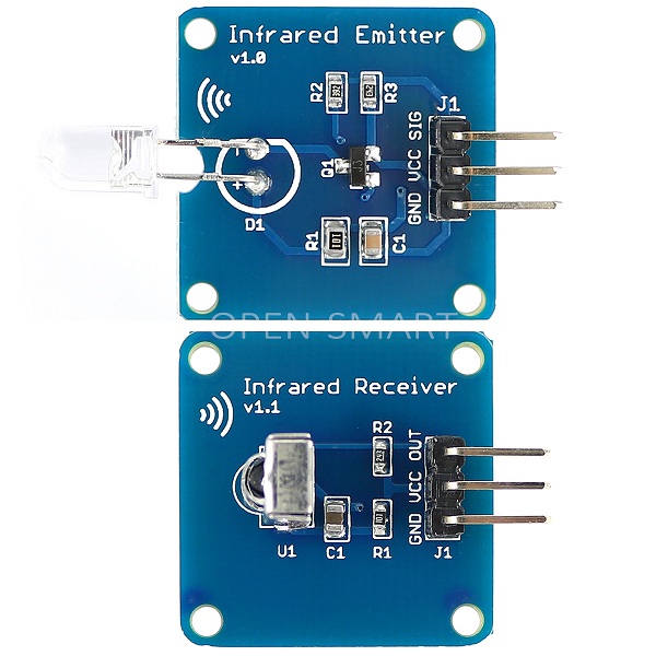 

3Pair Mini 38KHz IR Infrared Transmitter Module + IR Infrared Receiver Sensor Module For Arduino RPI STM32