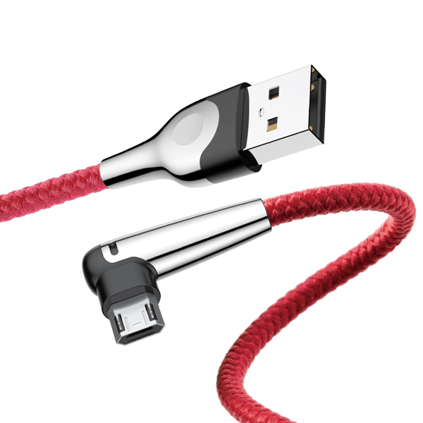 

Baseus Double-insertion Reversible Micro USB 90 Degree Angle LED Light Fast Charging Data Cable 2M