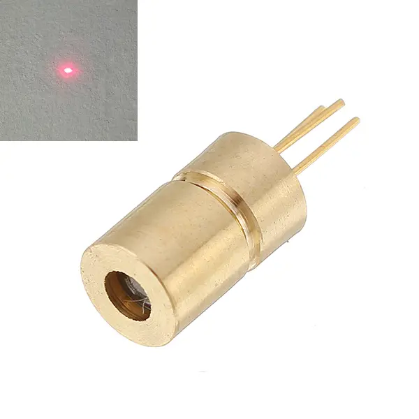650nm 10mw 5V Red Dot Laser Diode Mini Laser Module Head for Equipment Industry 6x10.5mm 