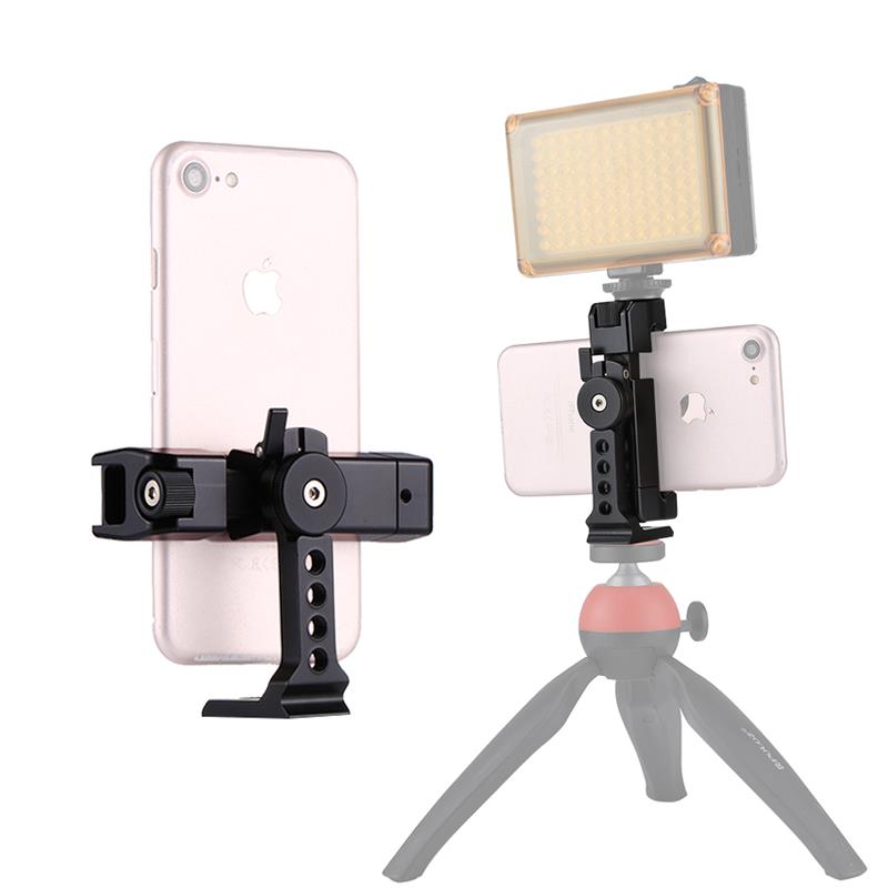 

PULUZ PU367 360 Degree Rotating Universal Phone Metal Clamp Clip Holder Bracket for iPhone Galaxy Huawei Xiaomi Sony for HTC Google Smartphones