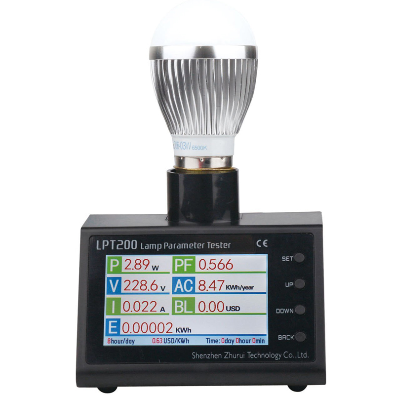 

LPT200 AC Power Energy Monitor Digital Electricity Meter KWH Meter Watt Meter Power Analyzer 11 Languages 16 Currency