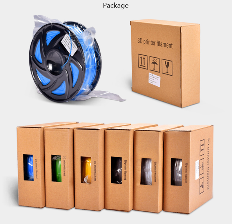 BIQU Gray/Black/White/Blue/Red 1KG/Roll 1.75mm PLA Filament for RepRap 3D Printer 13