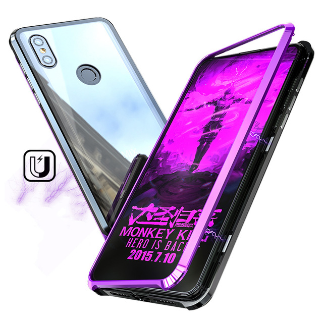 

Bakeey 360° Magnetic Adsorption Upgraded Version Tempered Glass & Metal Flip Protective Case for Xiaomi Mi MIX 3