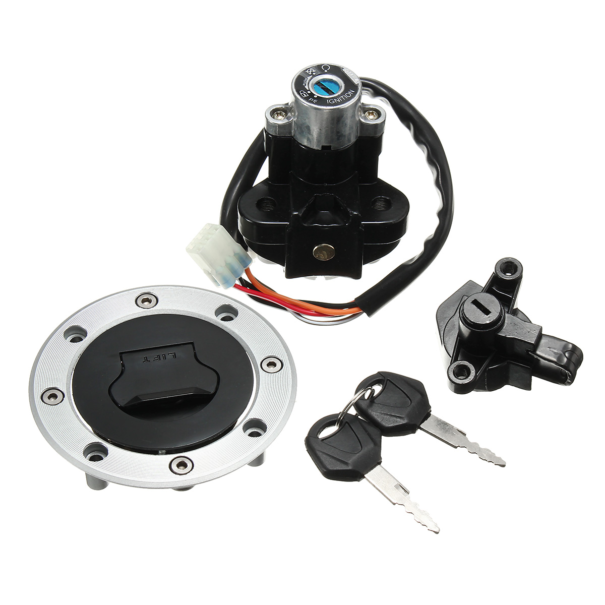 

Ignition Switch Fuel Gas Cap Cover Lock Set For Suzuki GSF600 GSF1200