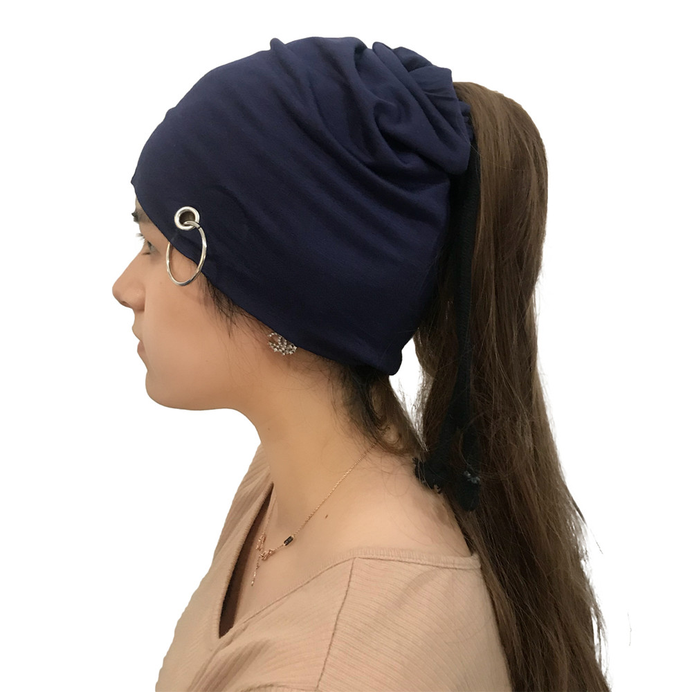 

Womens Winter Cotton Multifunctional Adjustable Beanie Hat