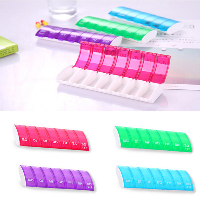 

7 Days Weekly Tablet Pill Plastic Storage Box Holder Organizer Container Case Splitters