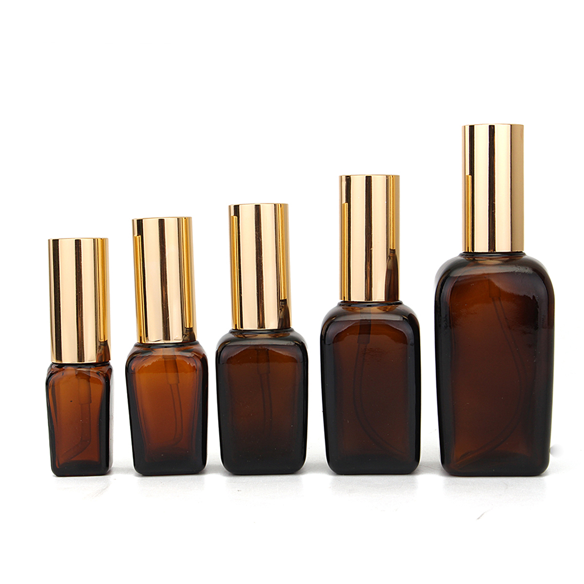

5 шт. Янтарные стеклянные жидкие флаконы для пипетки реагента для Essential Масло Тонер для парфюмерии