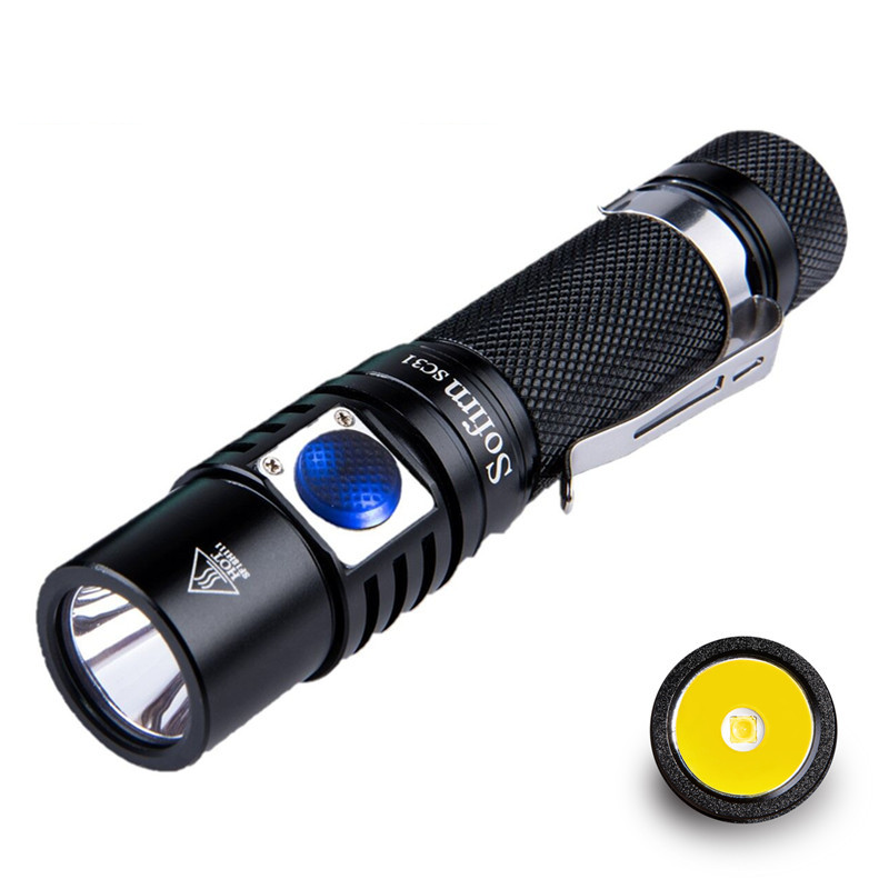 

Sofirn New SC31 XP-G3 4 Modes USB Rechargeable LED Flashlight 18650 Tactical Flashlight