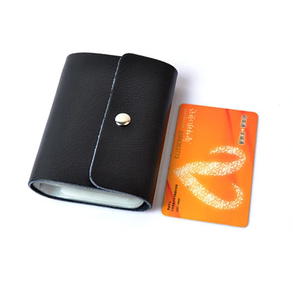 Men Women Genuine Leather Credit Card Holder Multicolor 26 Card Slots Card Holder