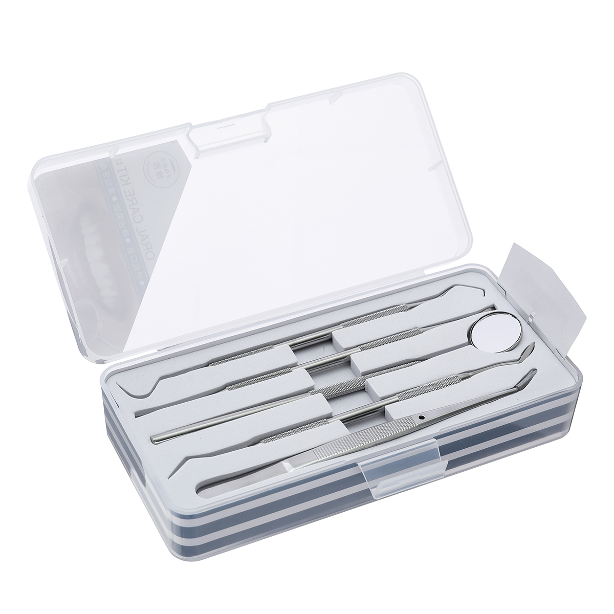 

5pcs Stainless Oral Care Dental Tools Kit Dentist Teeth Clean Hygiene Picks Mirror Tool