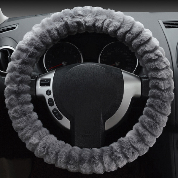 

Car Steel Ring Wheel Cover Soft Imitation Wool Warm Universal