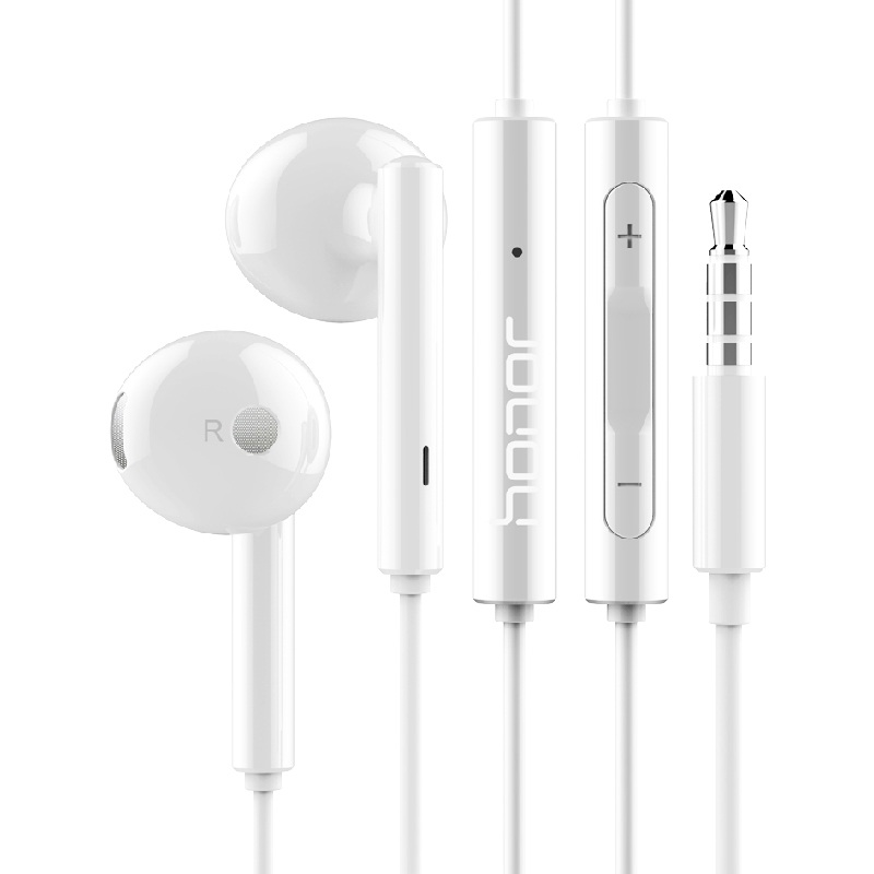 

Huawei Honor AM116 Earphone 3.5mm Metal Volume Control Stereo Headphone With Mic for iPhone Xiaomi Huawei