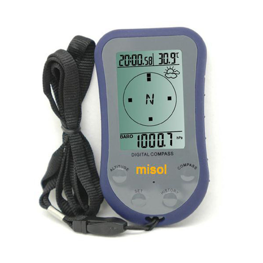 

Misol WS-110 Waterproof LED Digital Thermometer Compass Outdoor Altimeter Altitude Meter Barometer