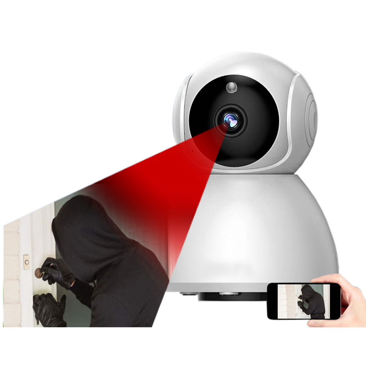 

720P HD Smart Home Security WiFi IP Camera Wireless CCTV IR Night Baby Monitor