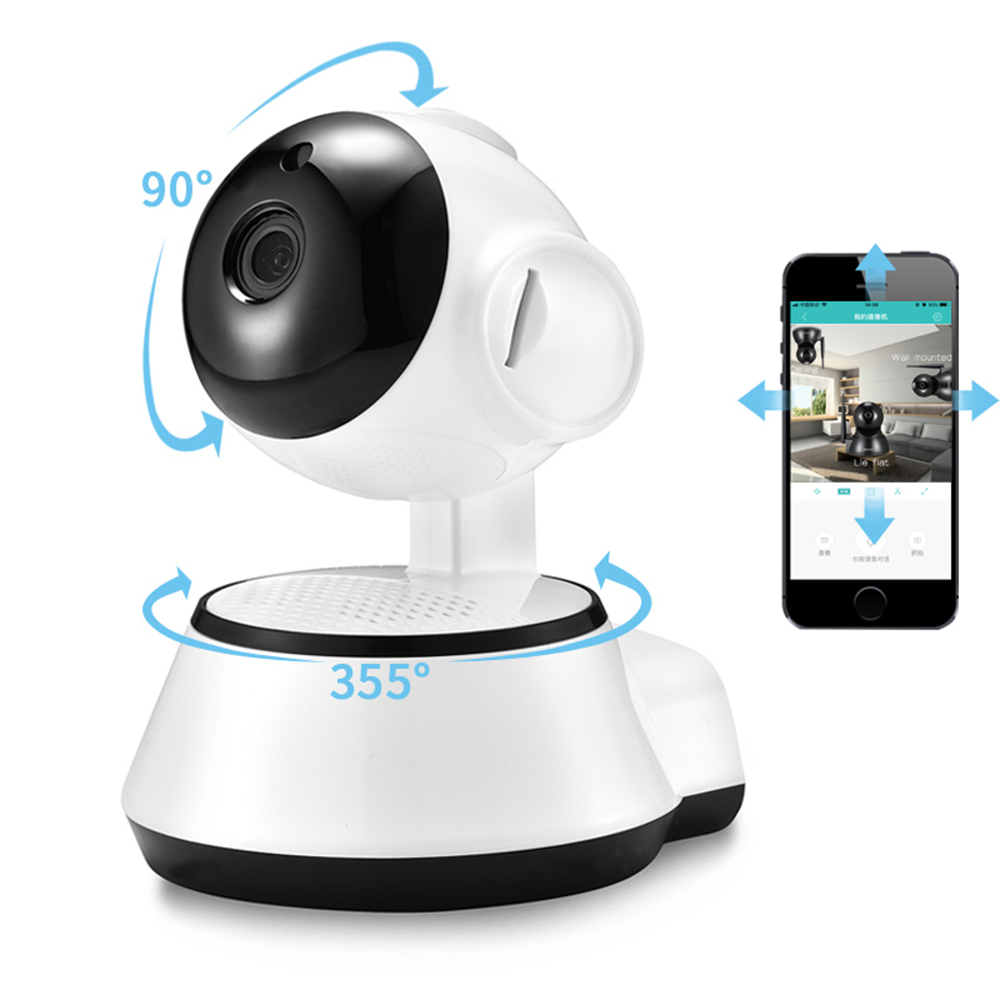 Xiaovv Q6S Smart 360 ° PTZ Панорамный 720P Wifi Baby Монитор H.264 ONVIF Двухстороннее аудио IP-защита камера С функцией обнаружения движения ночного видения
