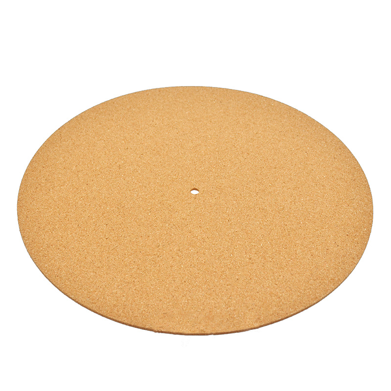 300mm 3MM Cork Wood LP Vinyl Turntable Record Pad Anti-skid Anti-static Soft Mat for Turntable Player 7