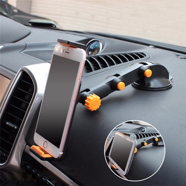 

2-in-1 360° Scalable Car Dashboard Sucker Mount Holder Stand For Smartphone Tablet PC Navigator